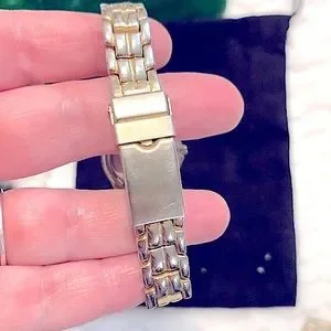 Elegant Mother-of-Pearl, Diamond Crystals Paved, Gold-Studded Ladies Watch Nacre Style & Co. | Accessories | Elegant Motherofpearl Diamond  main image 2